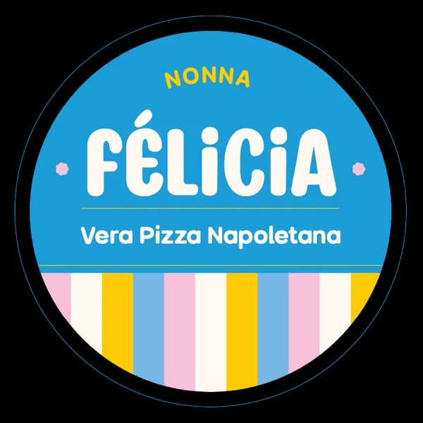 Circular Nonna Félicia restaurant identity graphic